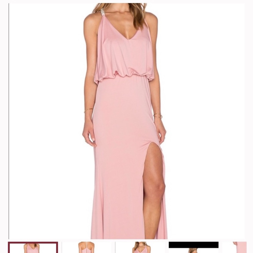 Toby heart ginger x love indie jewel t back dress dusty pink